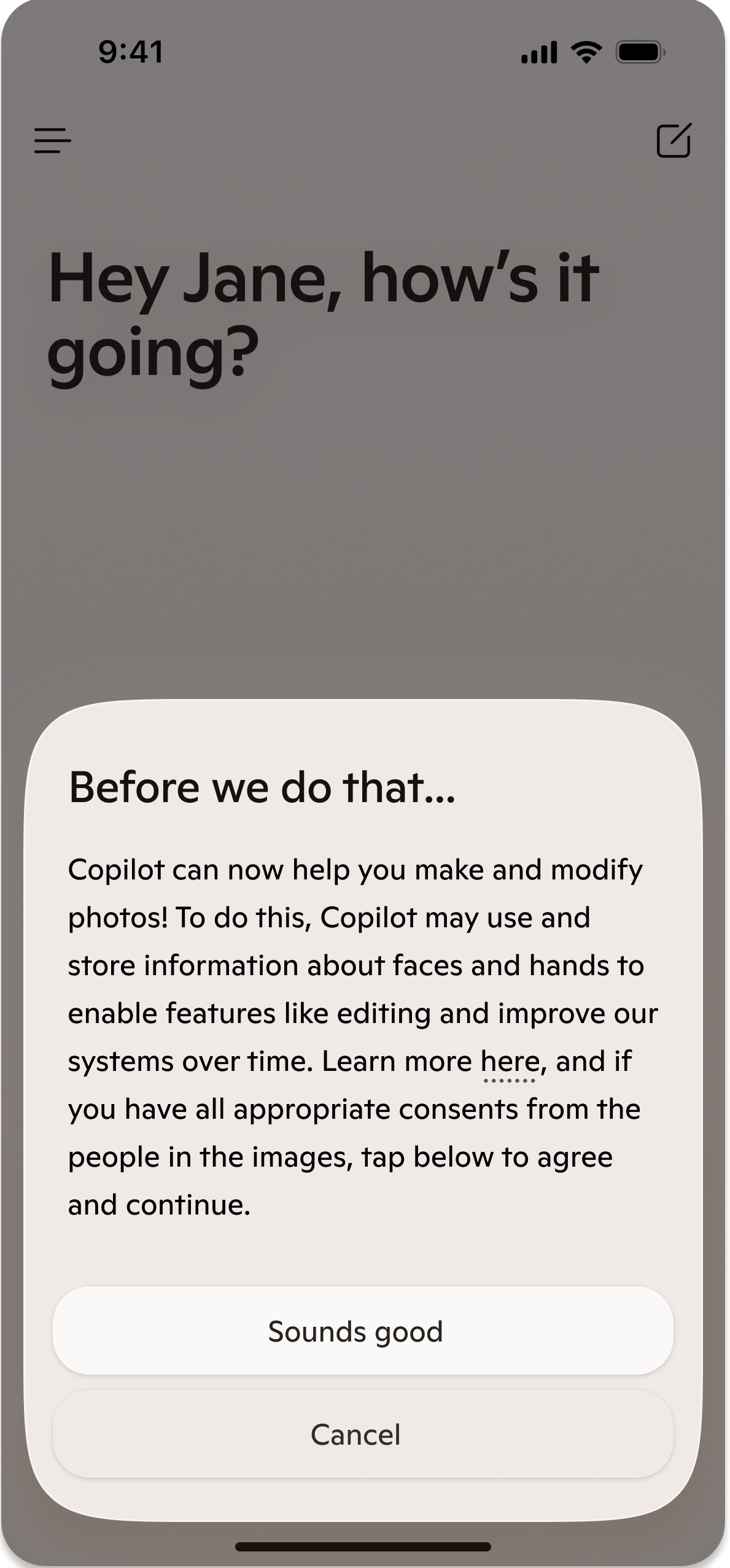Banned screen before