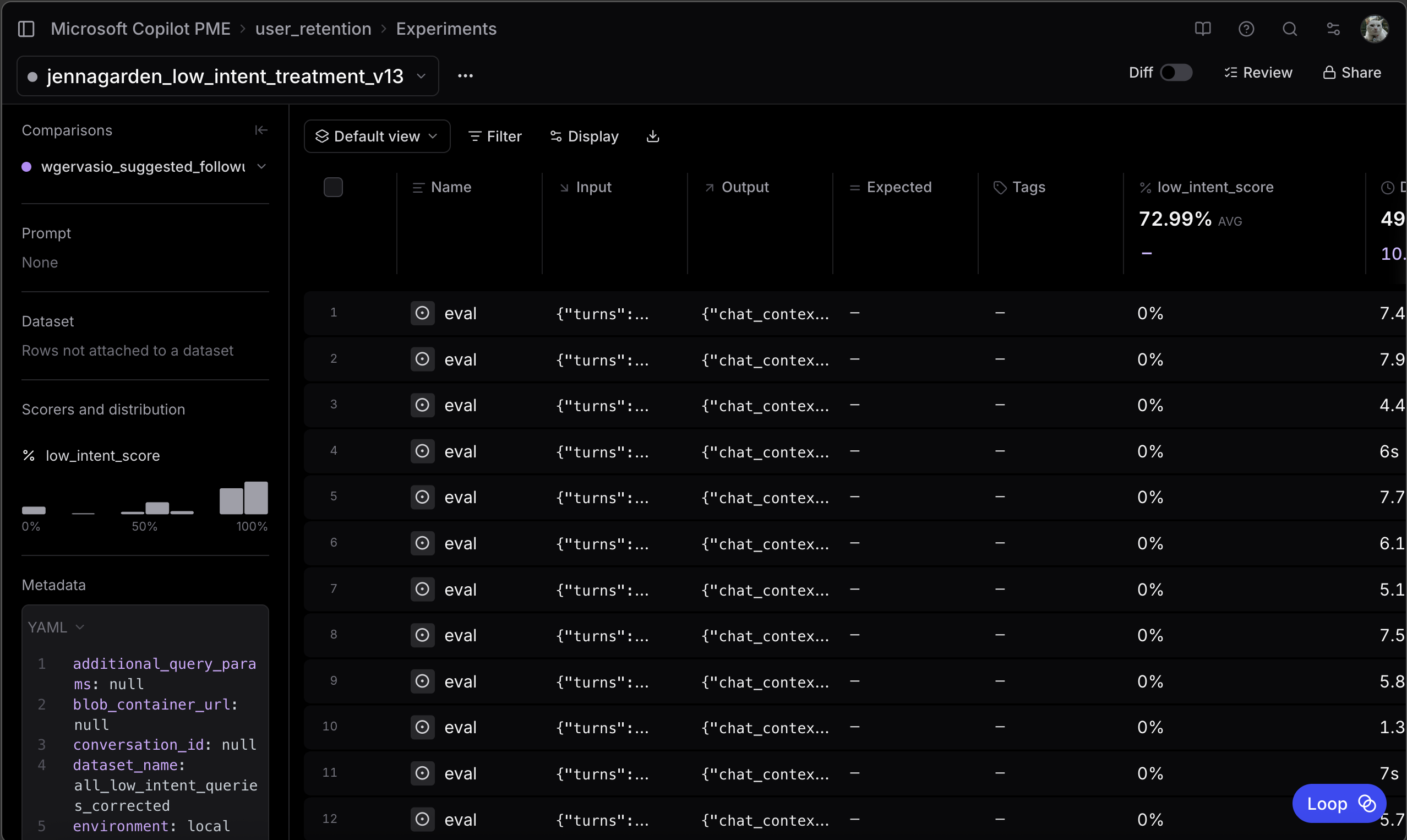 Screenshot of eval output for this patch
