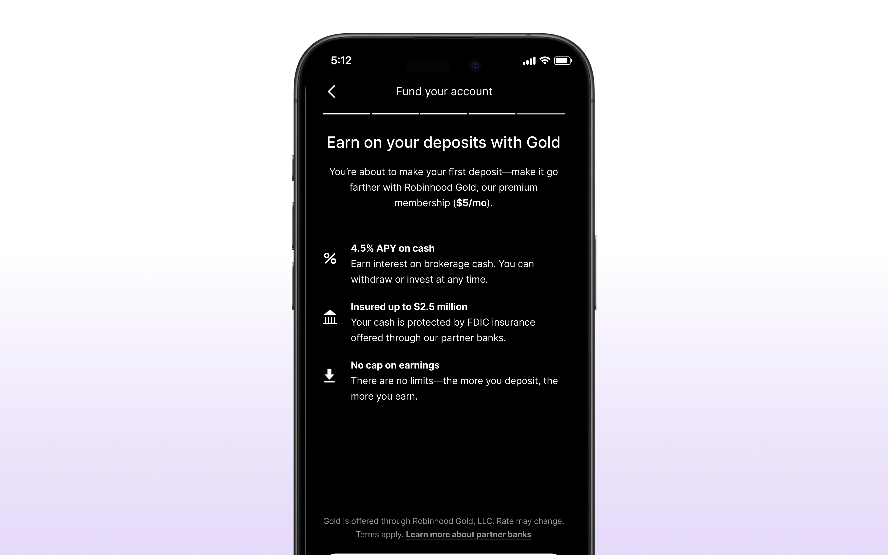 Growing Robinhood Gold